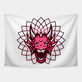 'Angry Fiery Dragon' Awesome Dragons Gift Tapestry