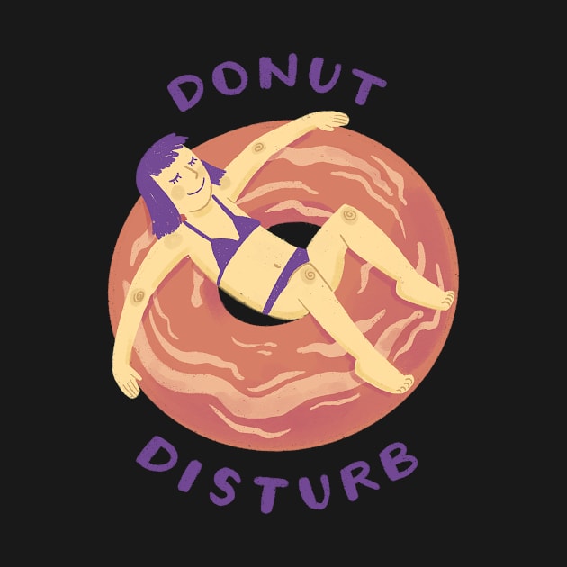 Donut Disturb - Girl by leanzadoodles