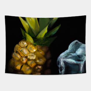 Pineapple and ice cubes Tapestry