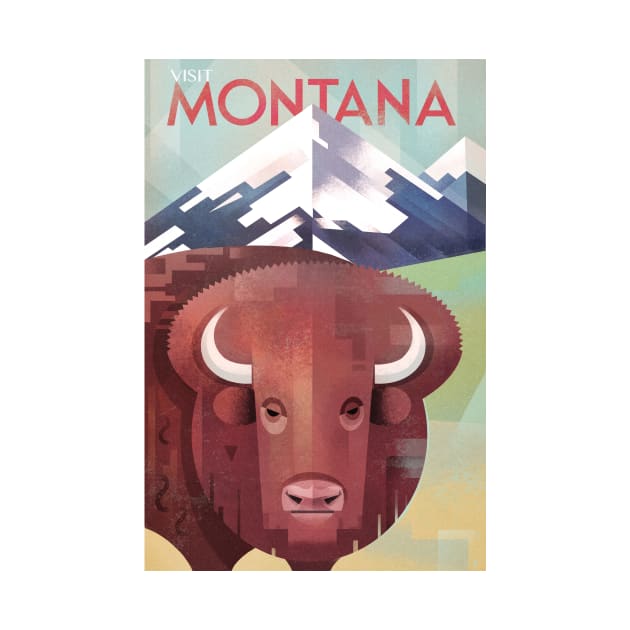 Visit Montana by WickIllustration