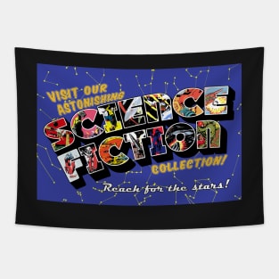 Library Week Postcard - Science Fiction Tapestry