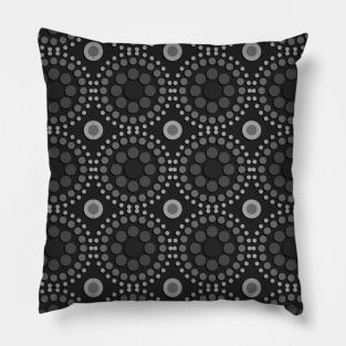 Black and white seamless pattern Pillow