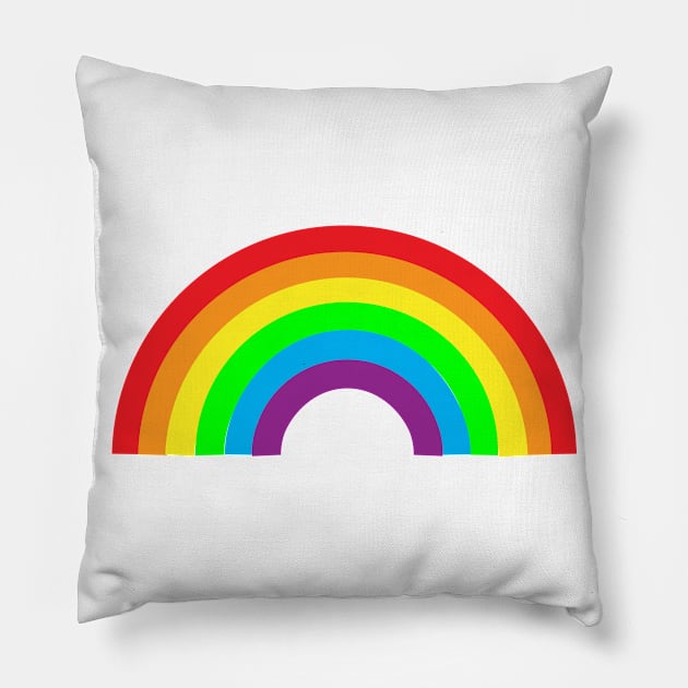 Rainbow Pillow by Orchyd