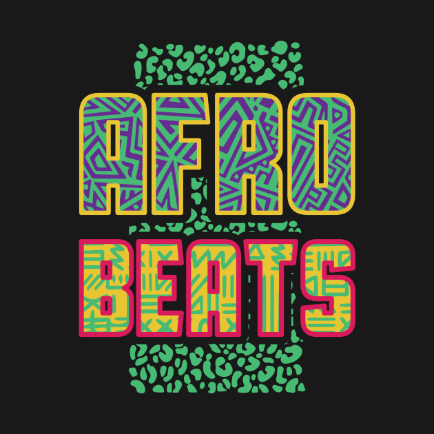 afrobeats fan, afrorave, afro trance, african typography by Daribo