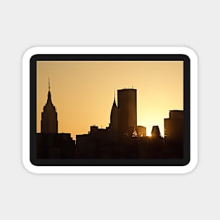 Manhattan sunset Magnet