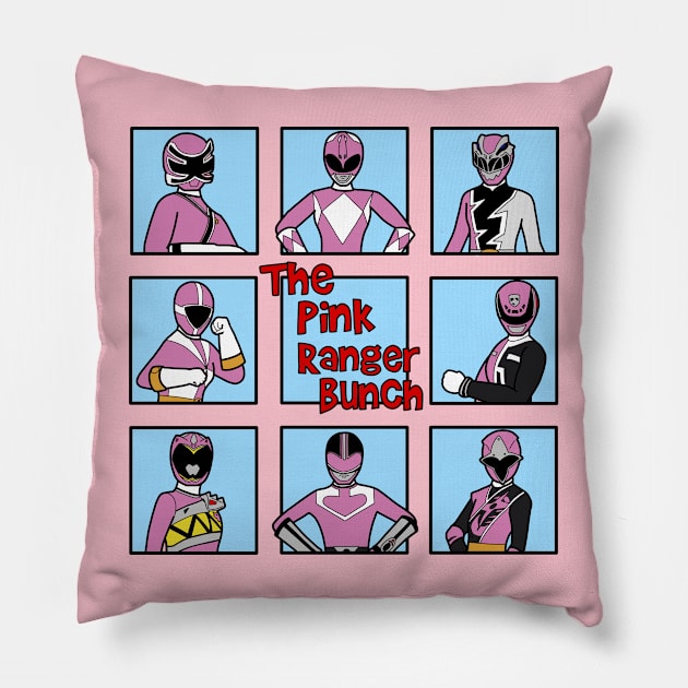 Pink Ranger Bunch Pillow by SimplePeteDoodles