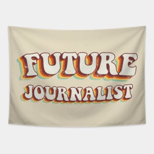 Future Journalist - Groovy Retro 70s Style Tapestry