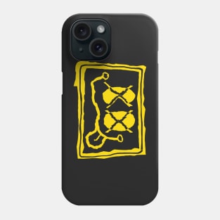 CO Eyes Colorado Grunge Smiling Face Yellow Phone Case