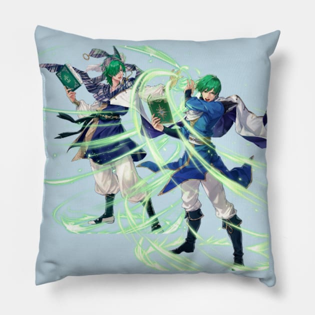 Father and Son: Lewyn and Ced Pillow by Ven's Designs