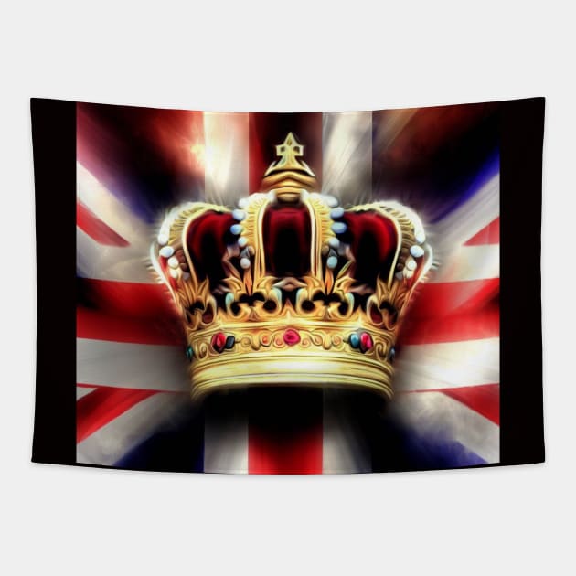 King Charles III Coronation UK 6 May 2023 Tapestry by Relaxing Art Shop