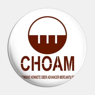 Choam logo brown Pin