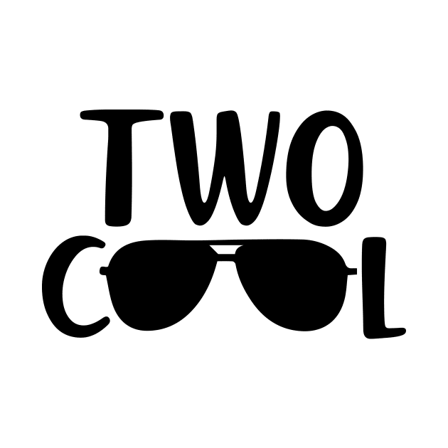 Two cool - second birthday design with sunglass by colorbyte