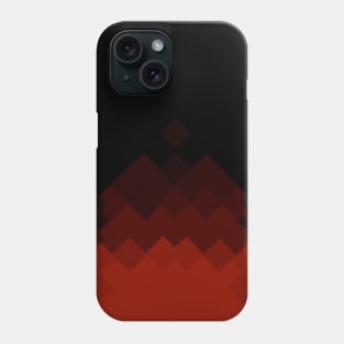 Red Ombre Dragon Scales Pattern Phone Case