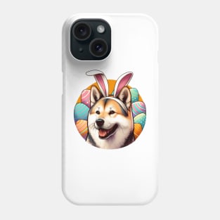 Shikoku with Bunny Ears Celebrates Easter Festivities Phone Case