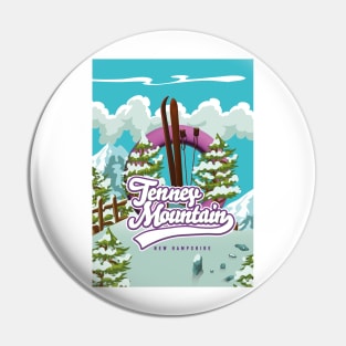 tenney mountain new hampshire ski logo Pin