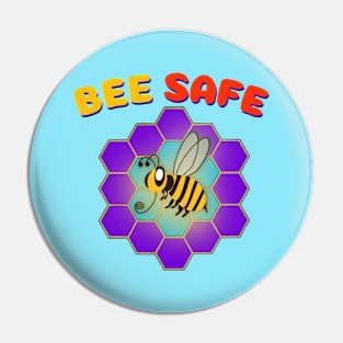 Bee Safe Pin