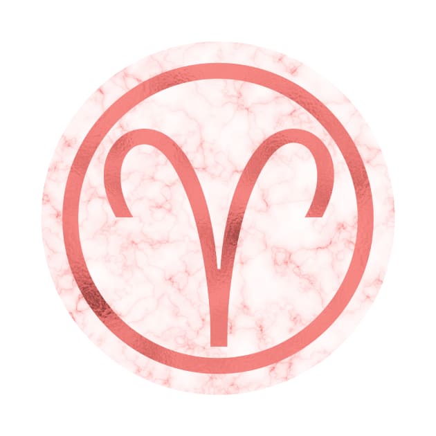 Living Coral Marble Zodiac - Aries by BiscuitSnack