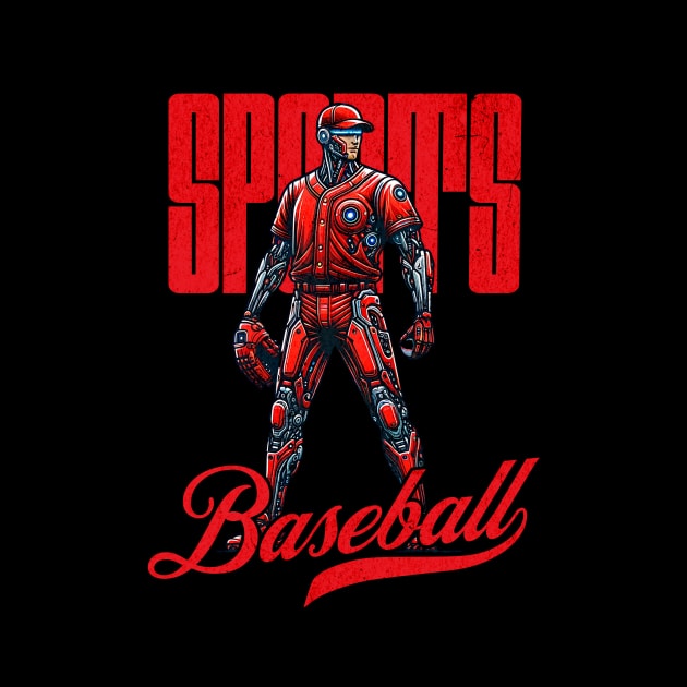 baseball player sports mechanic futuristic by Dracoola