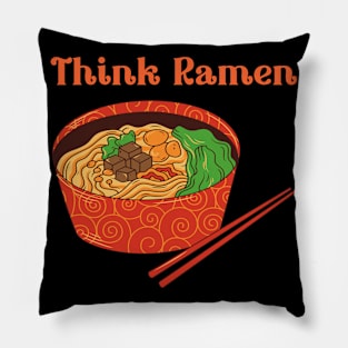 Think ramen ramyun ramyeon. Pasta Noodle lovers Pillow