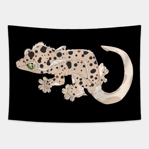 Dalmatian Crested Gecko Tapestry by TwilightSaint