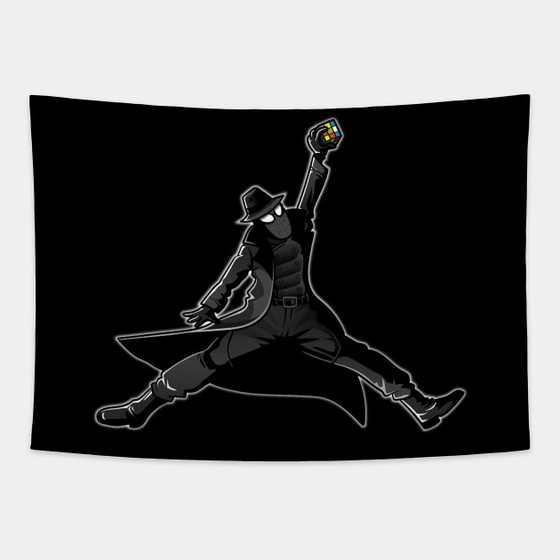 Noir Jordan v2 Tapestry by jasesa