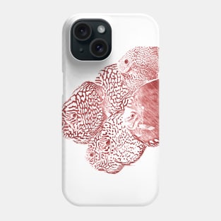 red discus fishes Phone Case