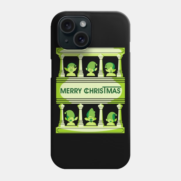 merry christmas green idea Phone Case by osvaldoport76