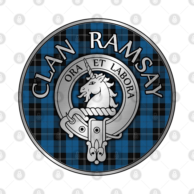 Clan Ramsay Crest & Hunting Tartan by Taylor'd Designs