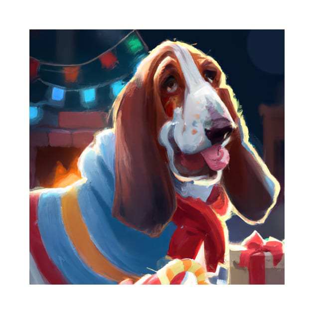 Cute Basset Hound Drawing by Play Zoo