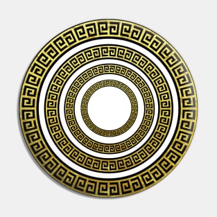 Artdeco Greek Meander Symbol Pin