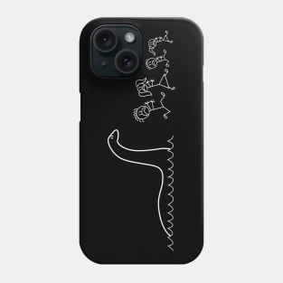 Nessie chases stick family Phone Case