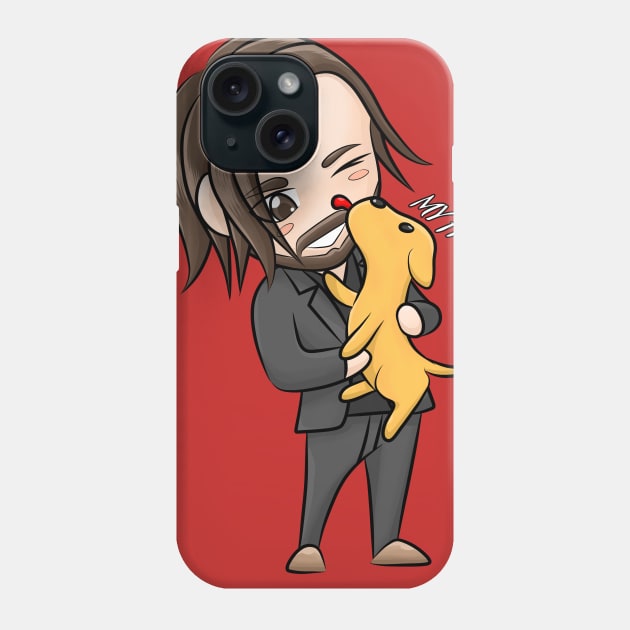 John Wick Kawaii Phone Case by dhemsifree