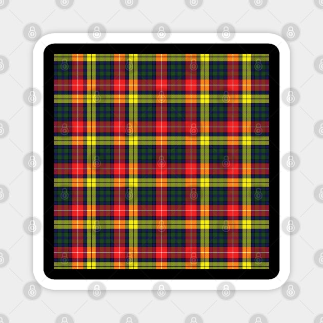 Buchanan Modern Plaid Tartan Scottish Magnet by ScottishShop