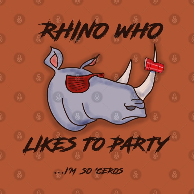 Rhino Who Likes to Party! by Chrisvscap