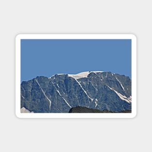 Snowy Mountain Ridge Alpine Landscape Magnet