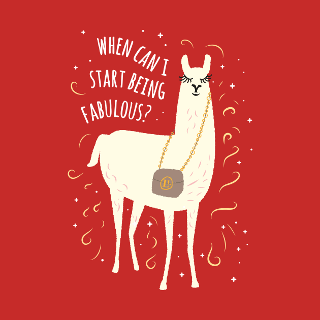 Fabulous Llama Graphic by bangtees