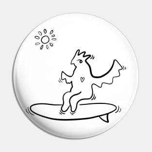 surfer chicken Pin