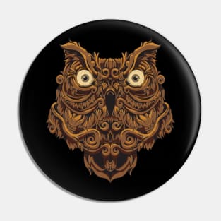 ornamental owl Pin