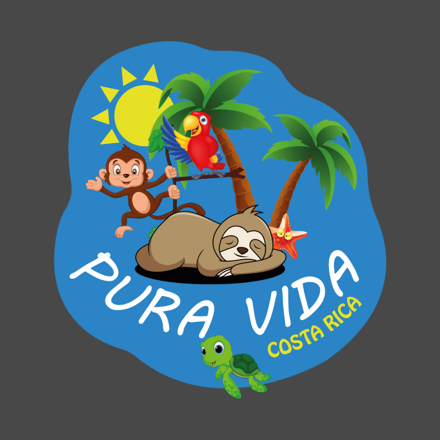 PURA VIDA COSTA RICA by GaboTees