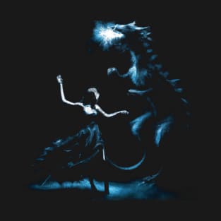 Blue Fire Breathing Dragon Dance T-Shirt