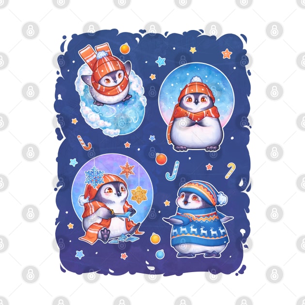 Penguins in winter by LilianaTikage