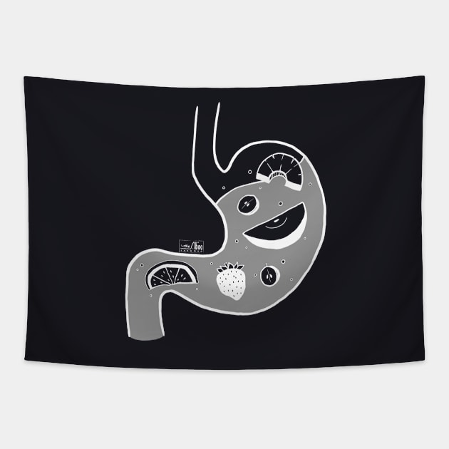 Food in My Stomach - Fruit Tapestry by TheAlbinoSnowman