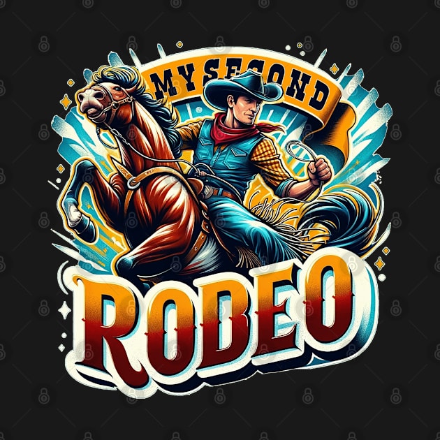 This is My Second Rodeo Funny Cowboy by Dad and Co