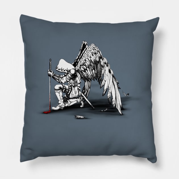 Archangel Warrior Pillow by SandraGale Art