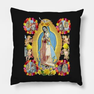 Our Lady of Guadalupe Mexican Virgin Mary Mexico Apparitions Juan Diego 2018 Pillow