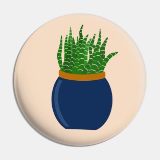 Zebra Cactus Pin