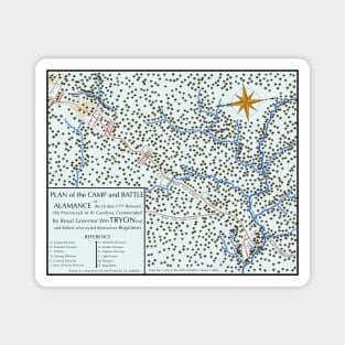 Battle of Alamance Map V.2 Magnet