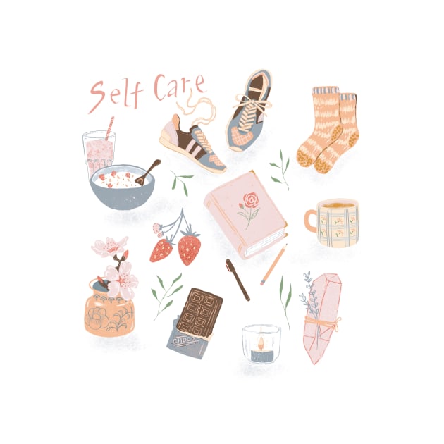 Self care print by Papergrape