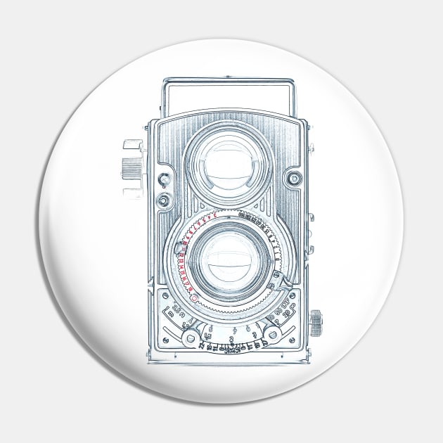 Vintage Camera Pin by VintCam