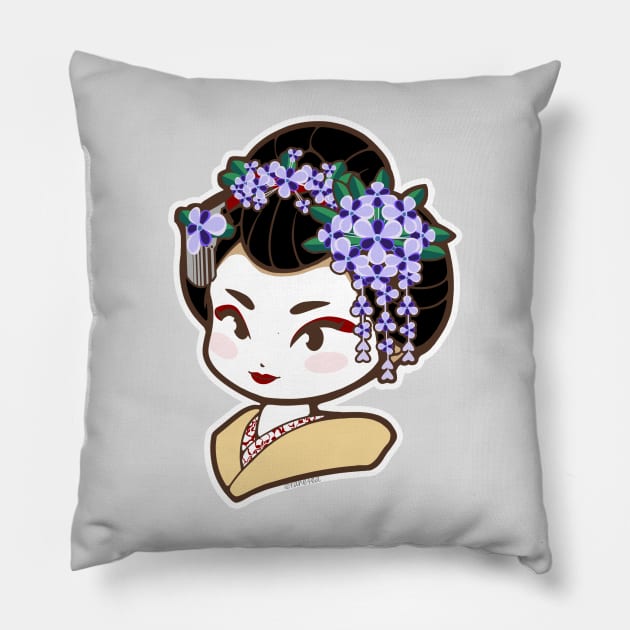 May Maiko - Iris Pillow by Ranefea